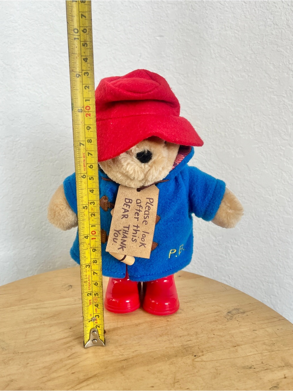 "Rainbow Designs Paddington Bear Plush 9"" Soft Toy Blue Coat Red Hat 2025" - Picture 2 of 10